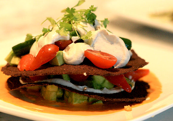 organic raw food salad